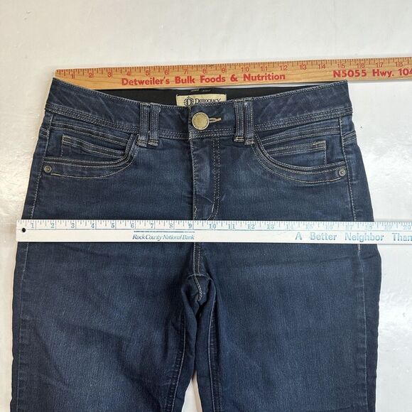 Democracy Ab Technology Skinny Ankle Jeans Womens 8 Midrise Stretch Blue Denim - Picture 3 of 12